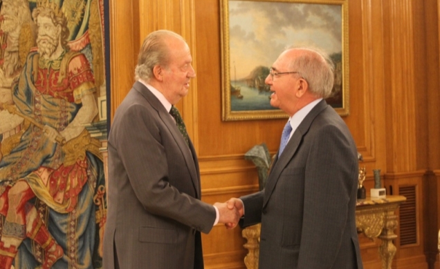 Su Majestad el Rey recibe al ministro de Asuntos Exteriores de la República Portuguesa, Rui Machete